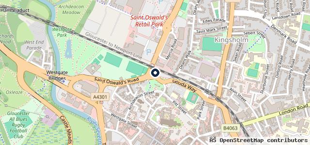 Map showing the location of Blade Volkswagen