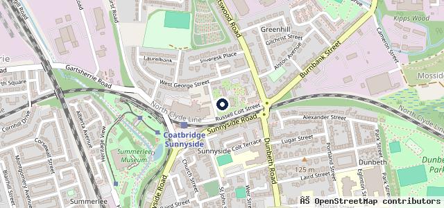 Map showing the location of Thomson MOT & Service Centre Ltd