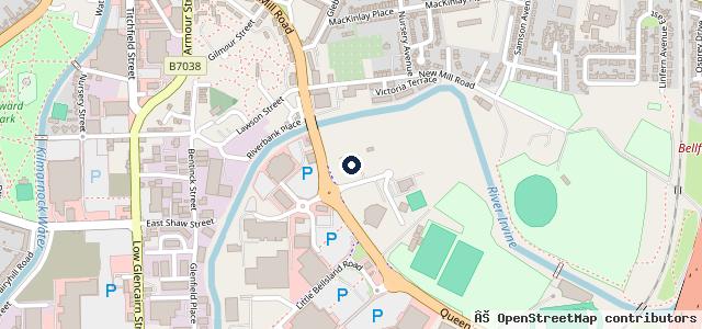 Map showing the location of Evans Halshaw Vauxhall Kilmarnock