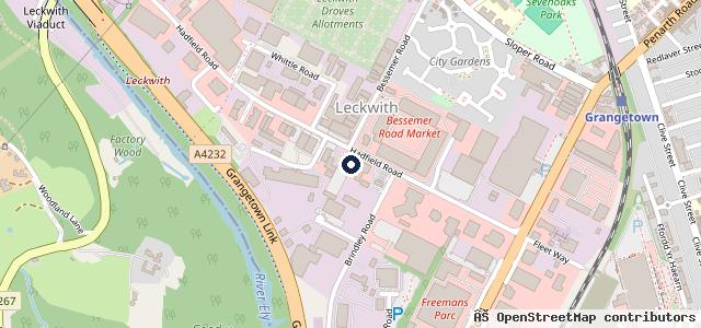 Map showing the location of White Dove Garages SEAT