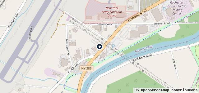 Map showing the location of Gates Service And Fleet