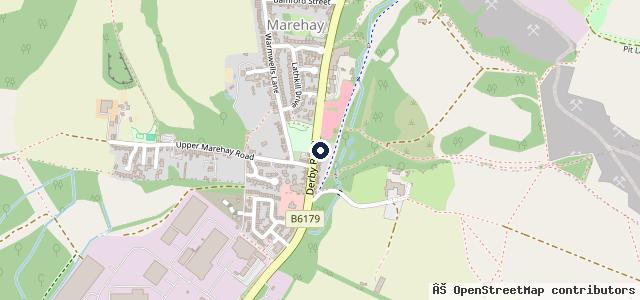 Map showing the location of Marehay Vauxhall