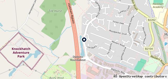 Map showing the location of Group 1 Hailsham BMW | Hailsham