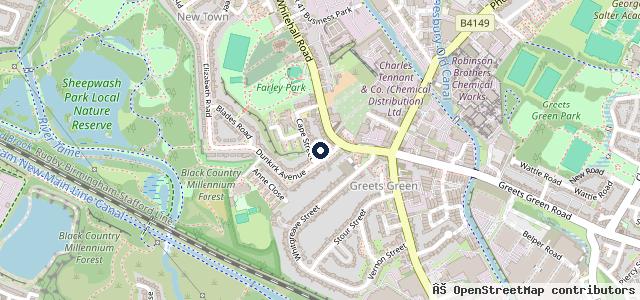 Map showing the location of R S Autocentre