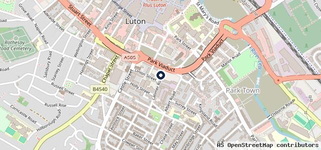 Map showing the location of TOYOTA