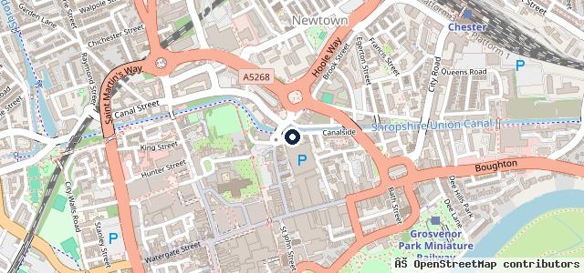 Map showing the location of QRS Auto Service - Bosch Car Service | Chester