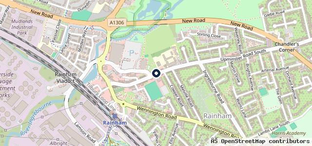 Map showing the location of Chandlers MOT Service
