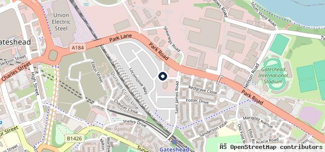 Map showing the location of Vauxhall