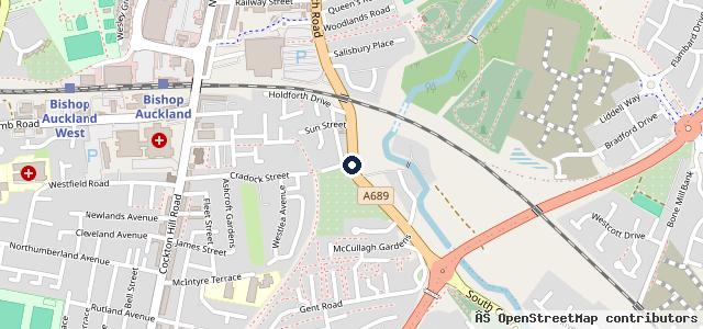 Map showing the location of Holdforth MOT &amp; Auto care centre LTD | Bishop Auckland