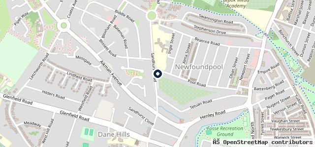 Map showing the location of Shiny Hand Car Wash