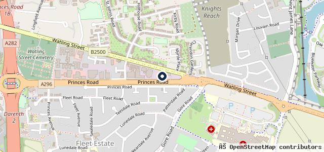 Map showing the location of Claremont Motor Engineers