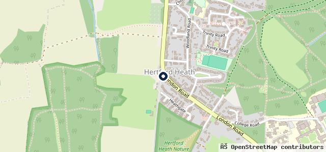 Map showing the location of Hertford Heath Motors & Car Sales