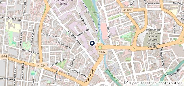 Map showing the location of Holden Kia Norwich