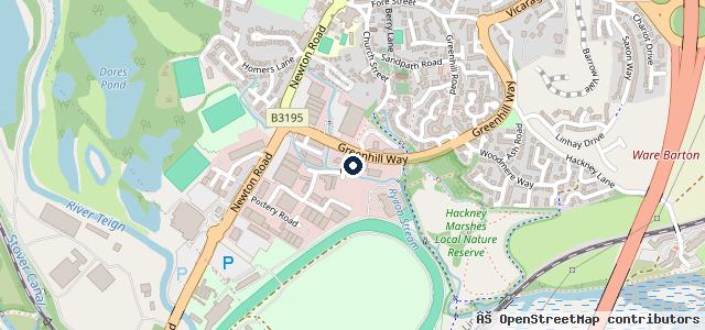 Map showing the location of Oakford Motoring Centre
