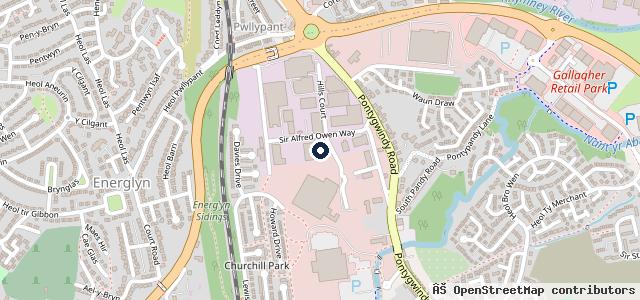 Map showing the location of Rob's MOT &amp; Service Station | Caerphilly