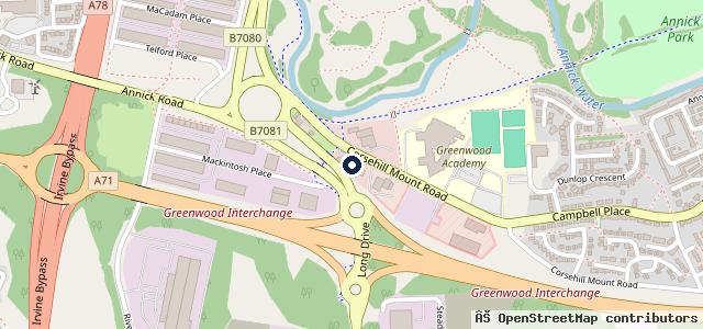 Map showing the location of R F Martin Motor Engineers