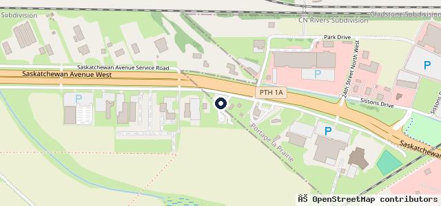 Map showing the location of Kitsons Service Centre