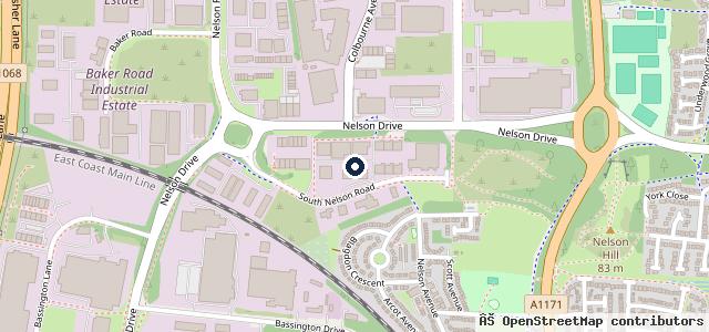 Map showing the location of Direct Vehicle Repairs