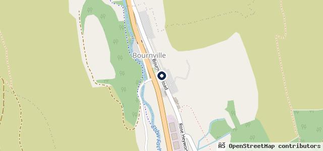 Map showing the location of Bournville Mot Centre