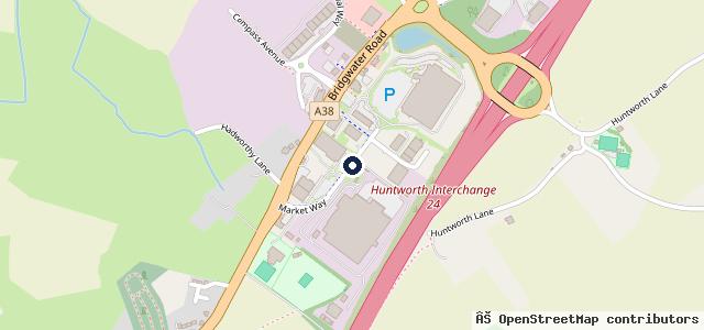 Map showing the location of Yeomans Škoda, SEAT & CUPRA Bridgwater