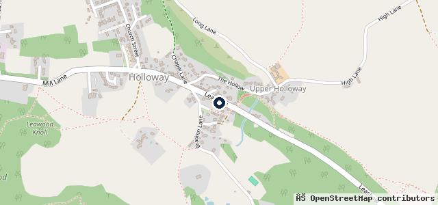 Map showing the location of Dovedale Garage
