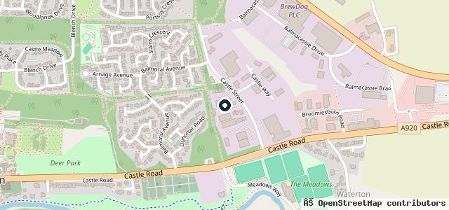 Map showing the location of Castle Park Autobody Ltd