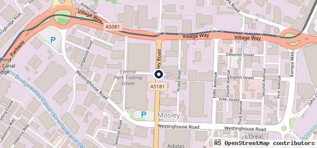 Map showing the location of Cavalier Garages | Manchester