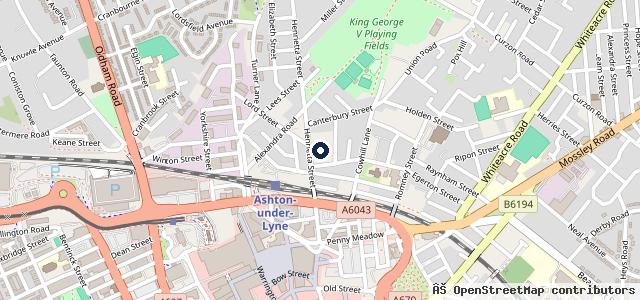Map showing the location of The Garage