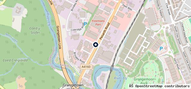 Map showing the location of CarShop Service Centre - Cardiff
