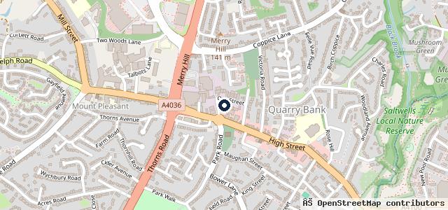 Map showing the location of Merry Hill Mot | Brierley Hill