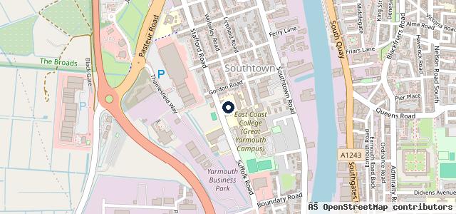 Map showing the location of Ace Service Centre | Great Yarmouth