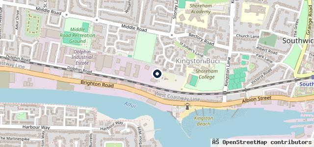 Map showing the location of Yeomans Honda Worthing