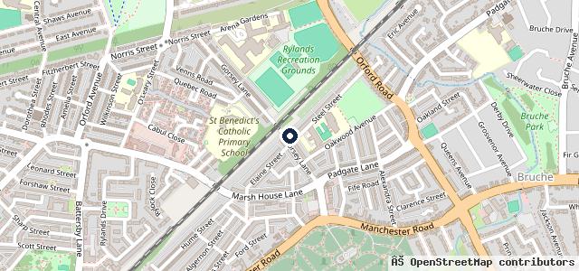 Map showing the location of Gorsey lane repair