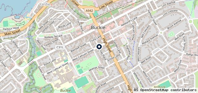 Map showing the location of Cathcart Garage