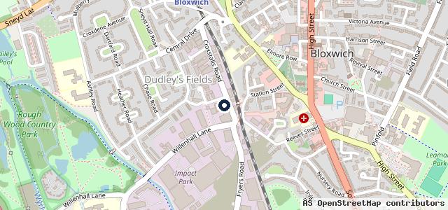 Map showing the location of Central Car Repairs
