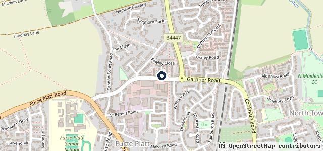 Map showing the location of Boxer Motor Company Maidenhead