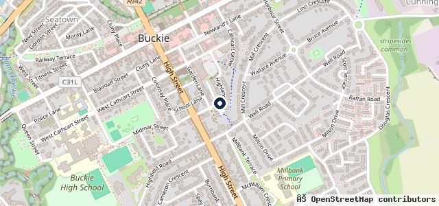 Map showing the location of A Better Buckie | Buckie