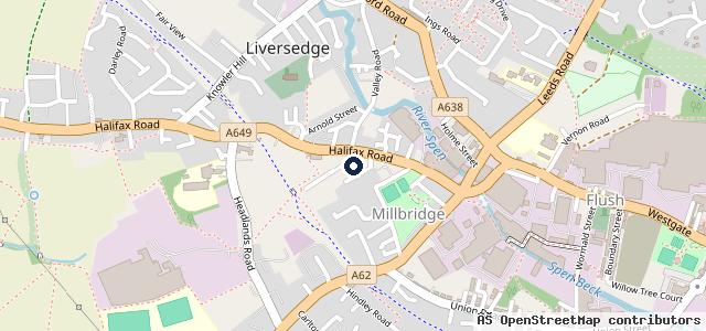 Map showing the location of Bridge Works