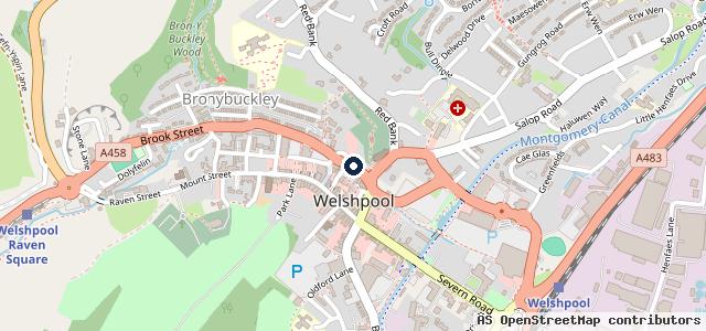 Map showing the location of H Ballard &amp; Son Motors | Welshpool