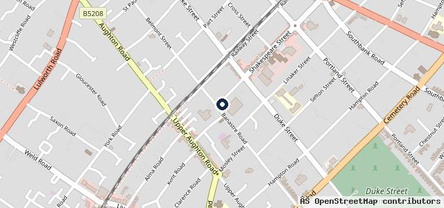 Map showing the location of Karwowski Motors | Southport