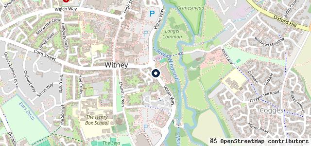 Map showing the location of Kernahan Service | Witney