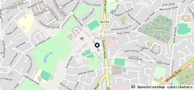 Map showing the location of SDS Motorcycles HURST CROSS