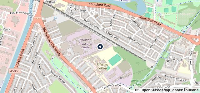 Map showing the location of Palatine Motors Ltd
