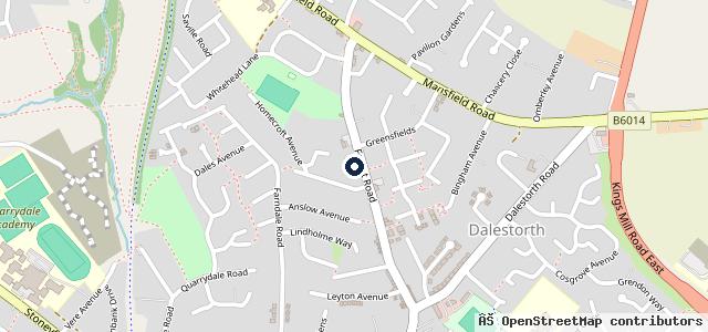 Map showing the location of Car Services Skegby