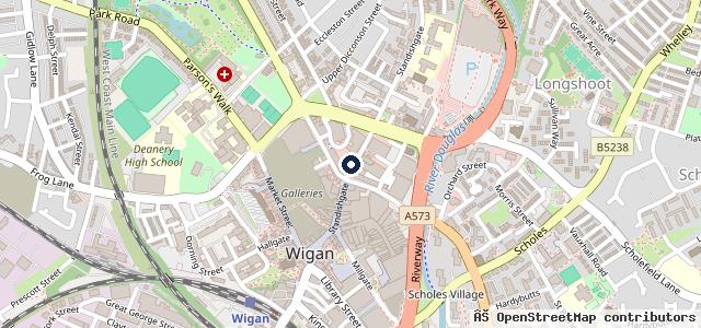 Map showing the location of Wigan Mobile Mechanic