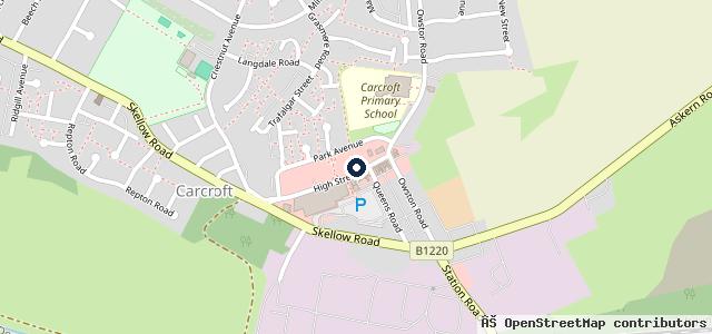 Map showing the location of Central Garage (Carcroft)