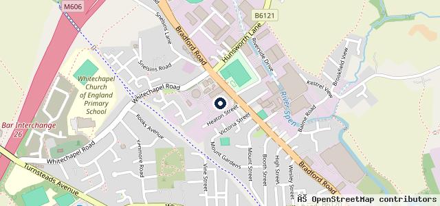 Map showing the location of STONEACRE CLECKHEATON Jeep - Service