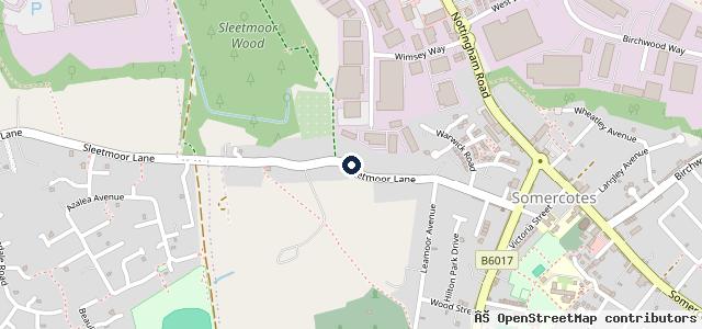 Map showing the location of Blackwell M O T & Tyre Centre LTD
