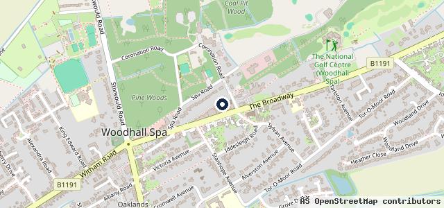 Map showing the location of Broadway Auto Repairs