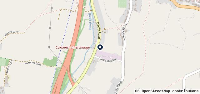 Map showing the location of The Kilburn Garage